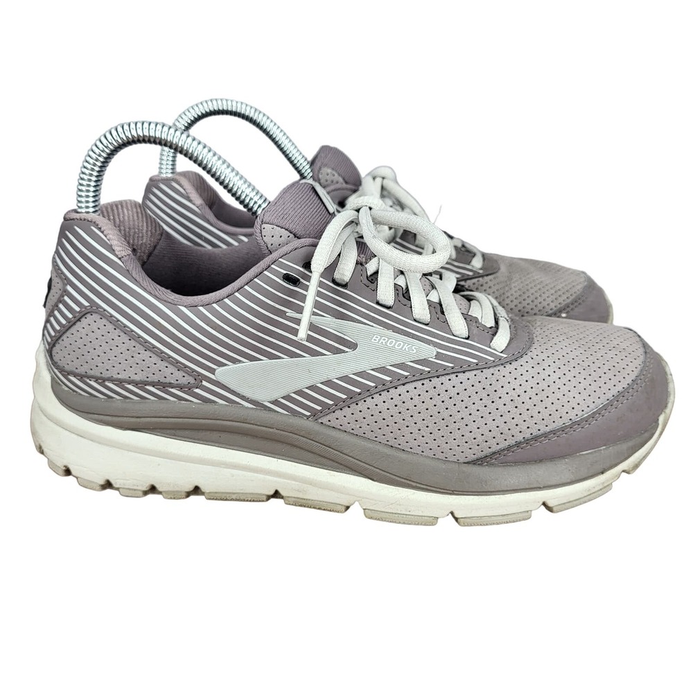 Brooks Addiction Walker Running Shoes Womens 8 Gray Walking Sneakers 1203081B094